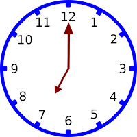 Gambar jam pukul 07.00 Gambar jam pukul 07.00