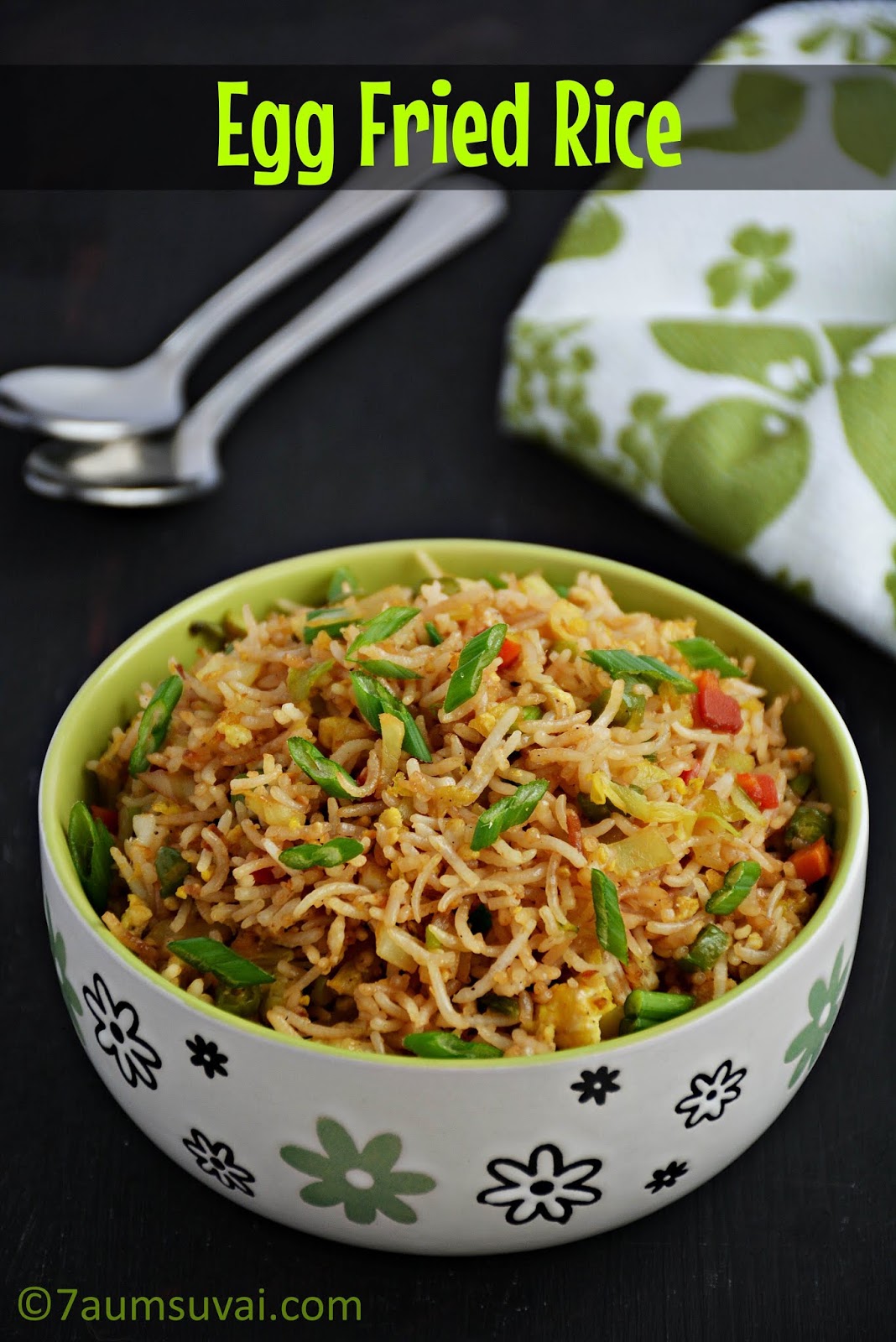 Egg Fried Rice / Fried rice with egg /Rice varieties / Chinese style