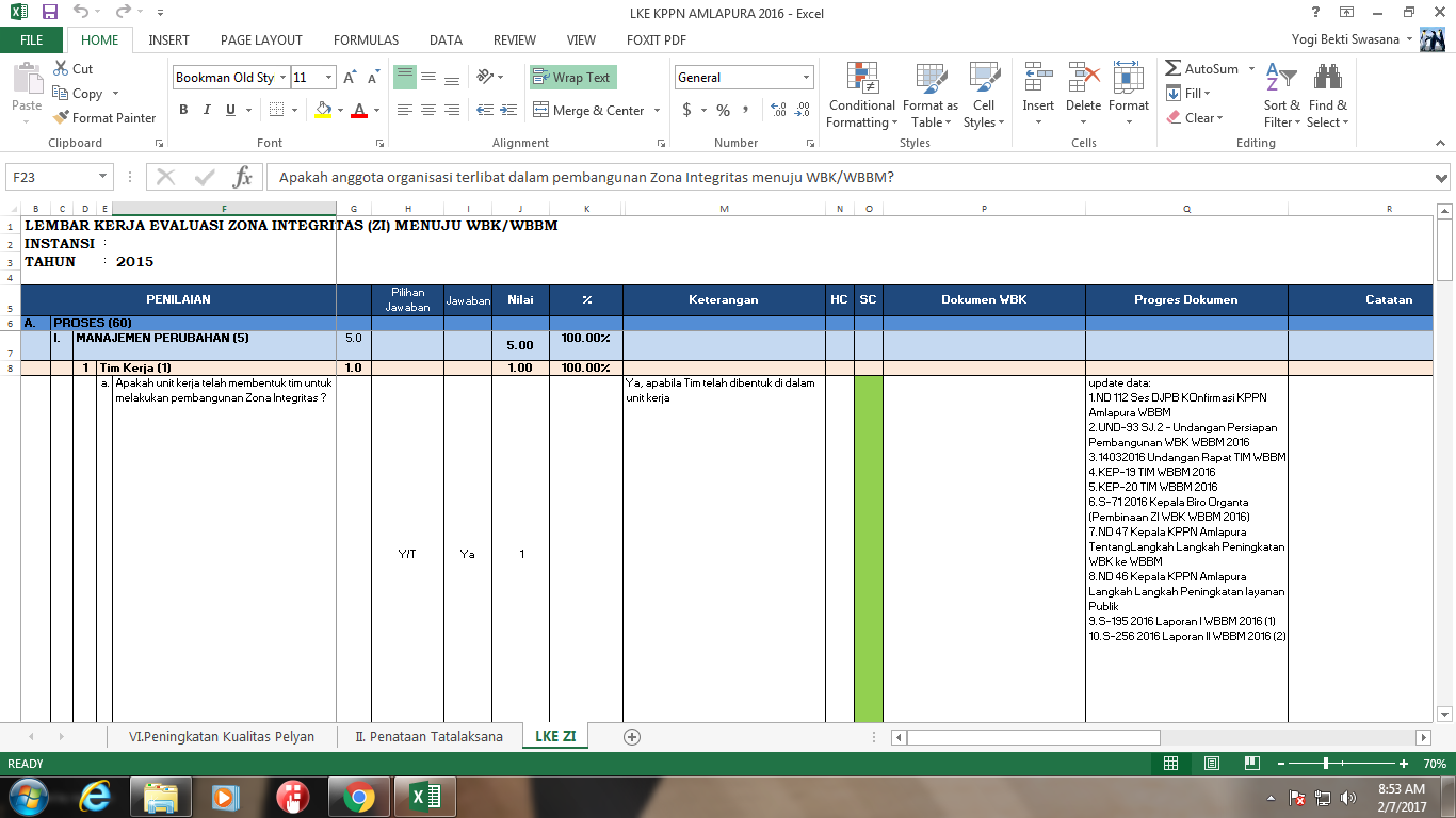 PEP-ZI: Persiapan Dokumen (2)