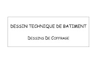 Cours de dessin de coffrage - Dessin technique de bâtiment à télécharger en pdf