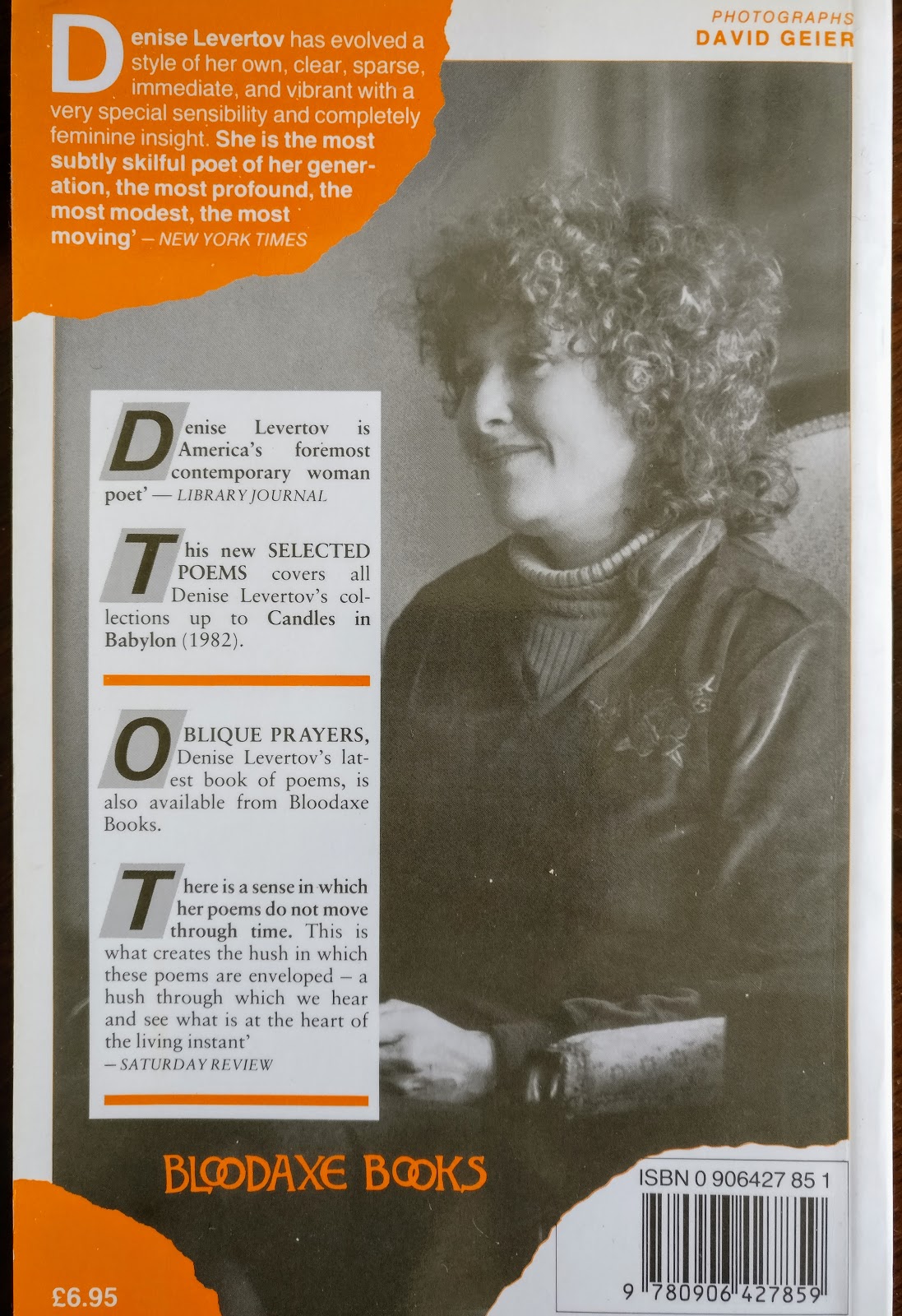 Denise levertov essay line image