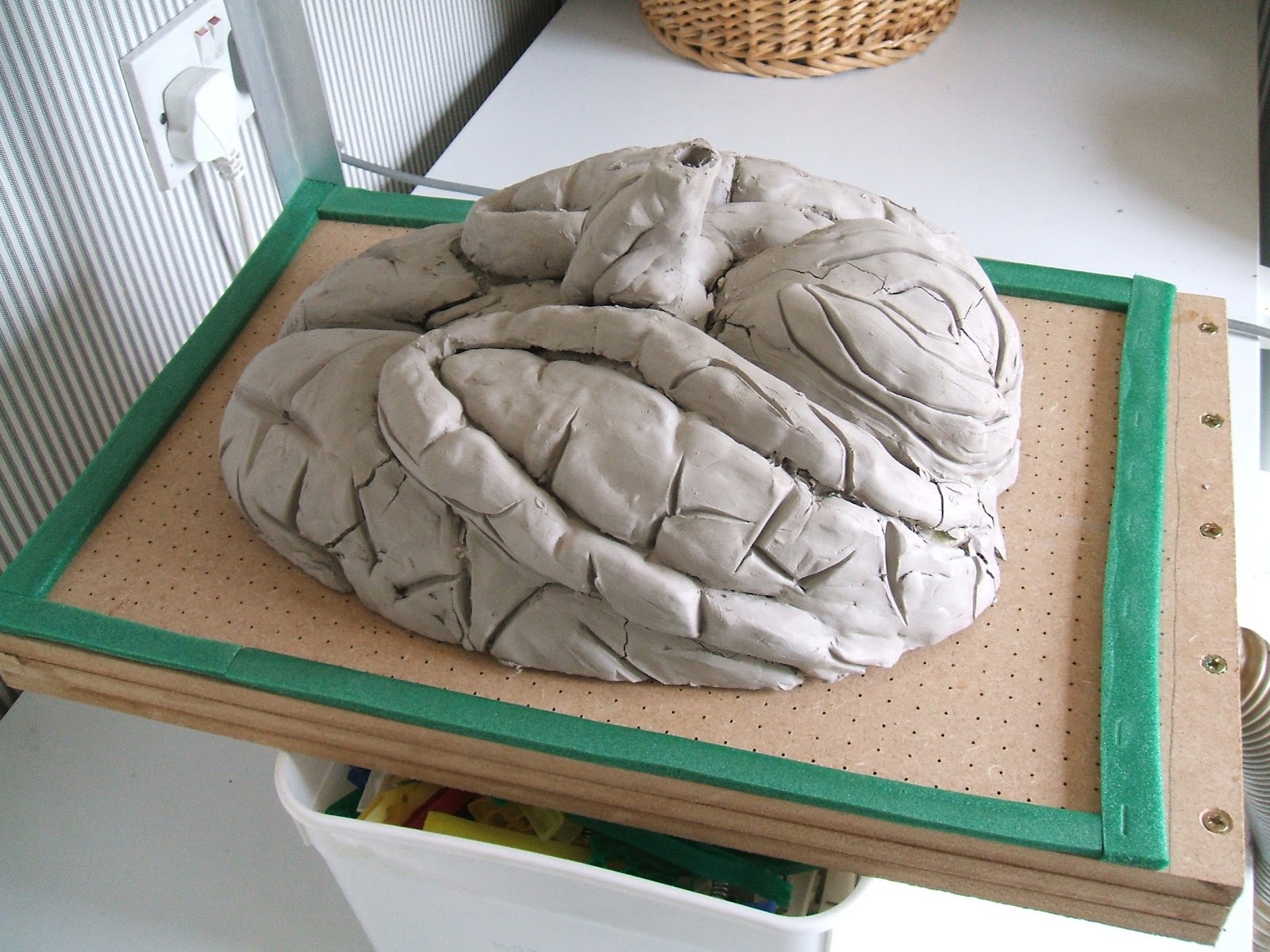 qthurtle "The Brain" Step 1 Create the brain sculpture