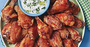 Wandering Brook: Chicken Wings with Blue Cheese Dip