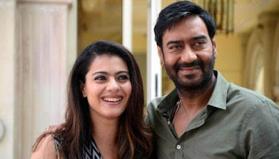 Evergreen Smile on Ajay and Kajol Face | Couple Photo Evergreen Smile on Ajay and Kajol Face | Couple Photo