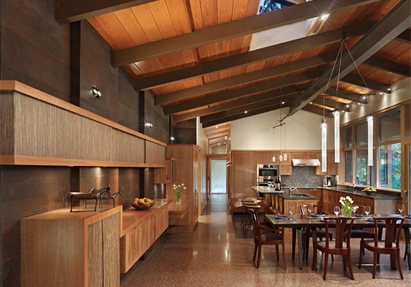Dapur Rumah Kayu Modern Inspirasi Rumah Kayu Modern Alami Desain Minimalis