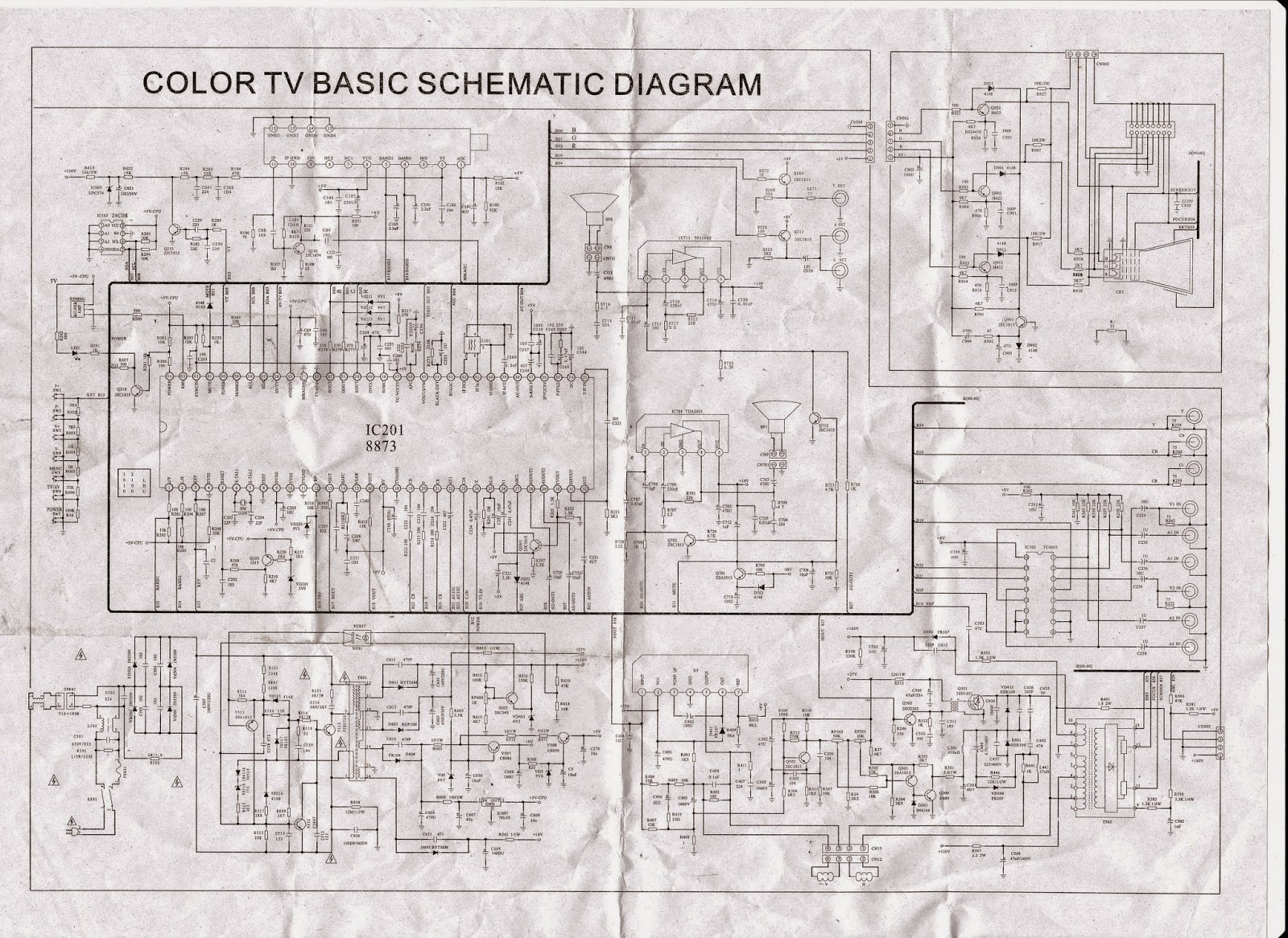diagram skema tv cina 29 - Langkah-Langkah Membaca Diagra...