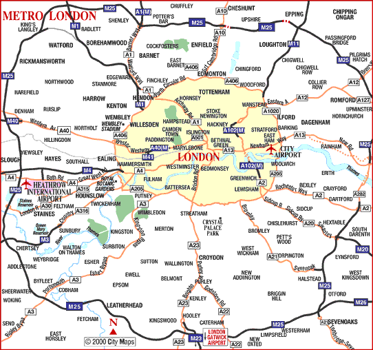 City Map Of London Free Printable Maps