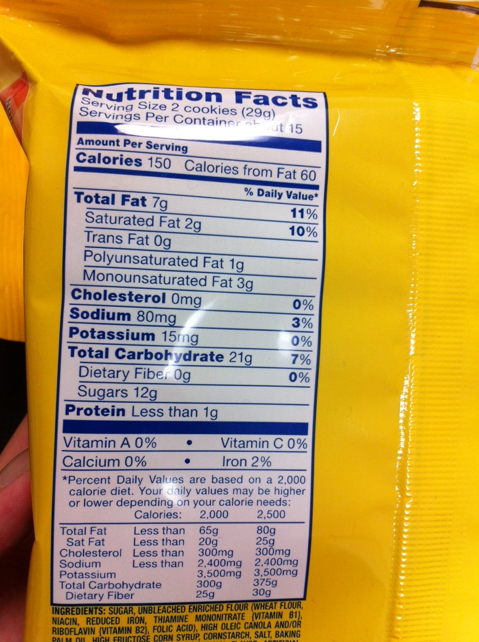 Oreo Lemon Cookies Nutrition Facts Nutrition Ftempo