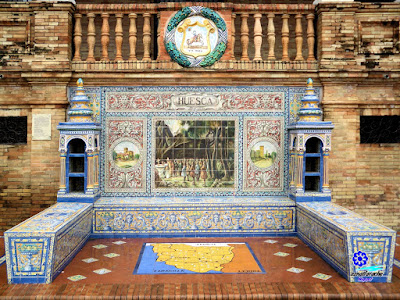 Plaza de España - Sevilla - Azulejo de Huesca