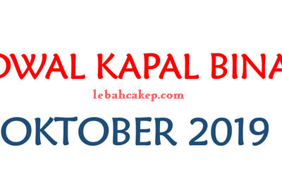 JADWAL KAPAL BINAIYA OKTOBER 2019