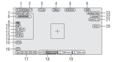 Sony FDR-AX1 Digital 4K Video Camera Recorder Operating Guide