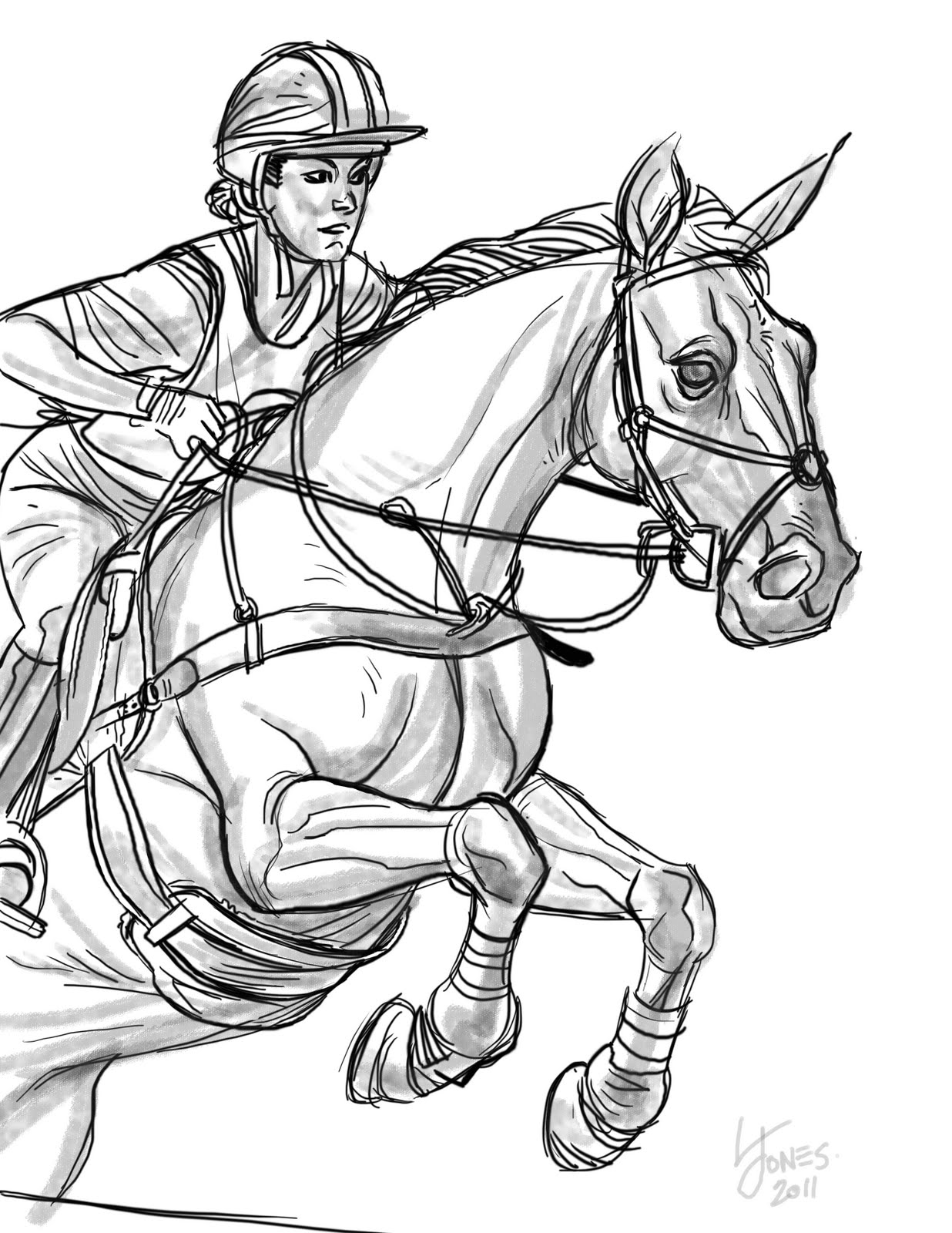 Gravy Productions Horse Sketchs