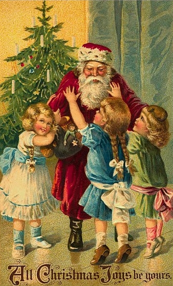 Cartes postales anciennes: Cartes postales anciennes, Père Noël