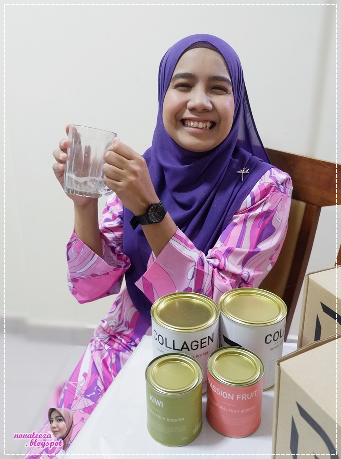 Pengambilan Kolagen Project B Hydrolyzed Biomarine Collagen Peptide 5 000mg Dan Natural Fruit Booster