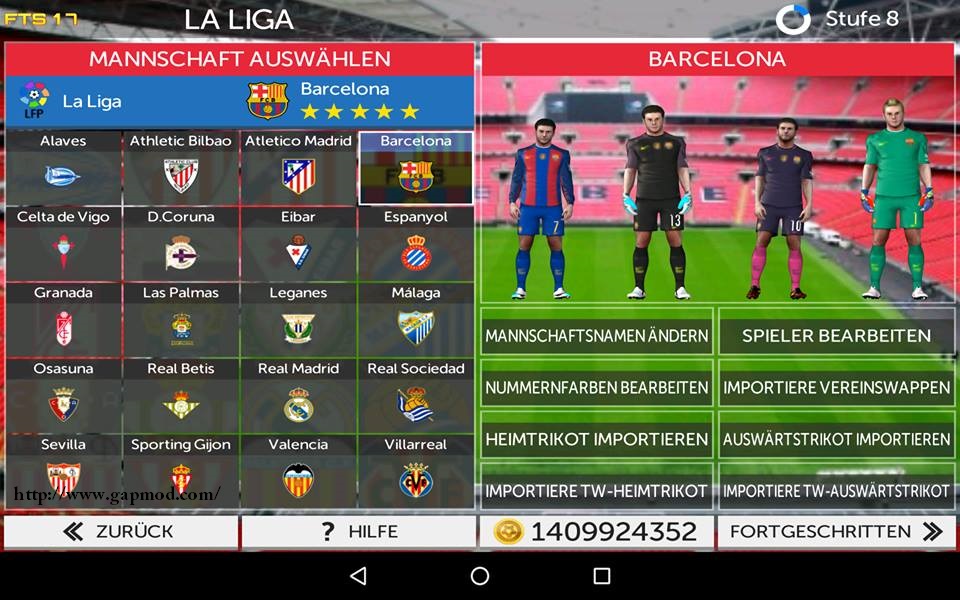 BIGGILOADED: First Touch Soccer 17 (FTS) MOD APK Data Install and BIGGILOADED: First Touch Soccer 17 (FTS) MOD APK Data Install and