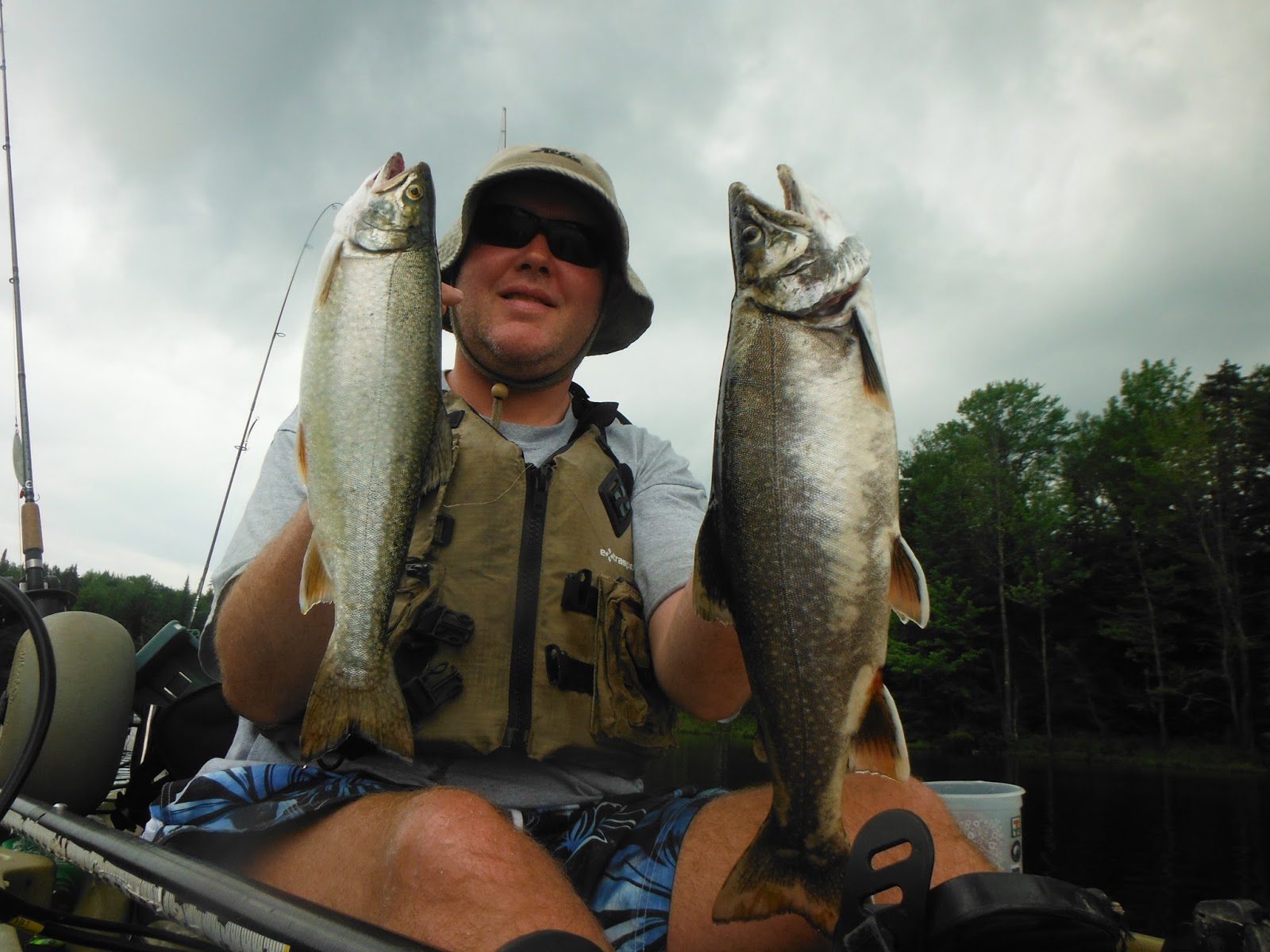 Long Island Kayak Angler Adirondack Trout Fishing