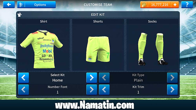 Kostum Dream League Soccer Persib 2019