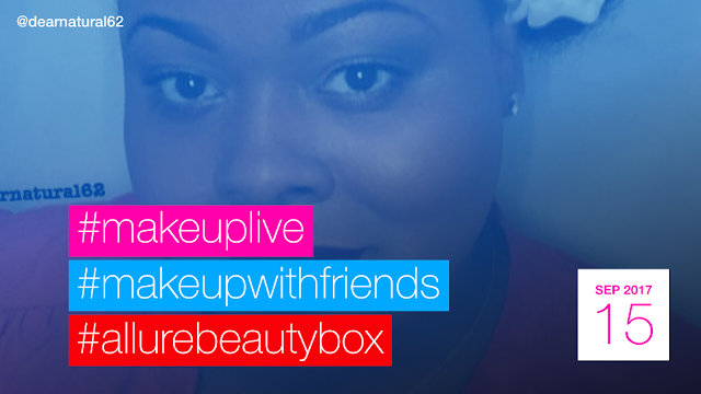 LIVE UNBOXING OF SEPT. ALLURE BEAUTY BOX via #Dearnatural62