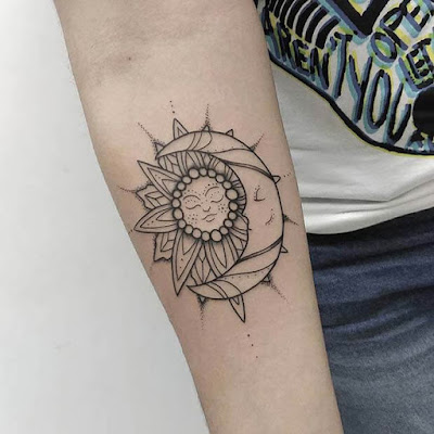 ✘ 28+ Amazing Sun And Moon Tattoos for Best Friends To Rock In 2020 t need a large style that is visible all of the time ✘ 28+ Amazing Sun And Moon Tattoos for Best Friends To Rock In 2020