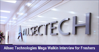 Allsec Technologies Walkin Interview