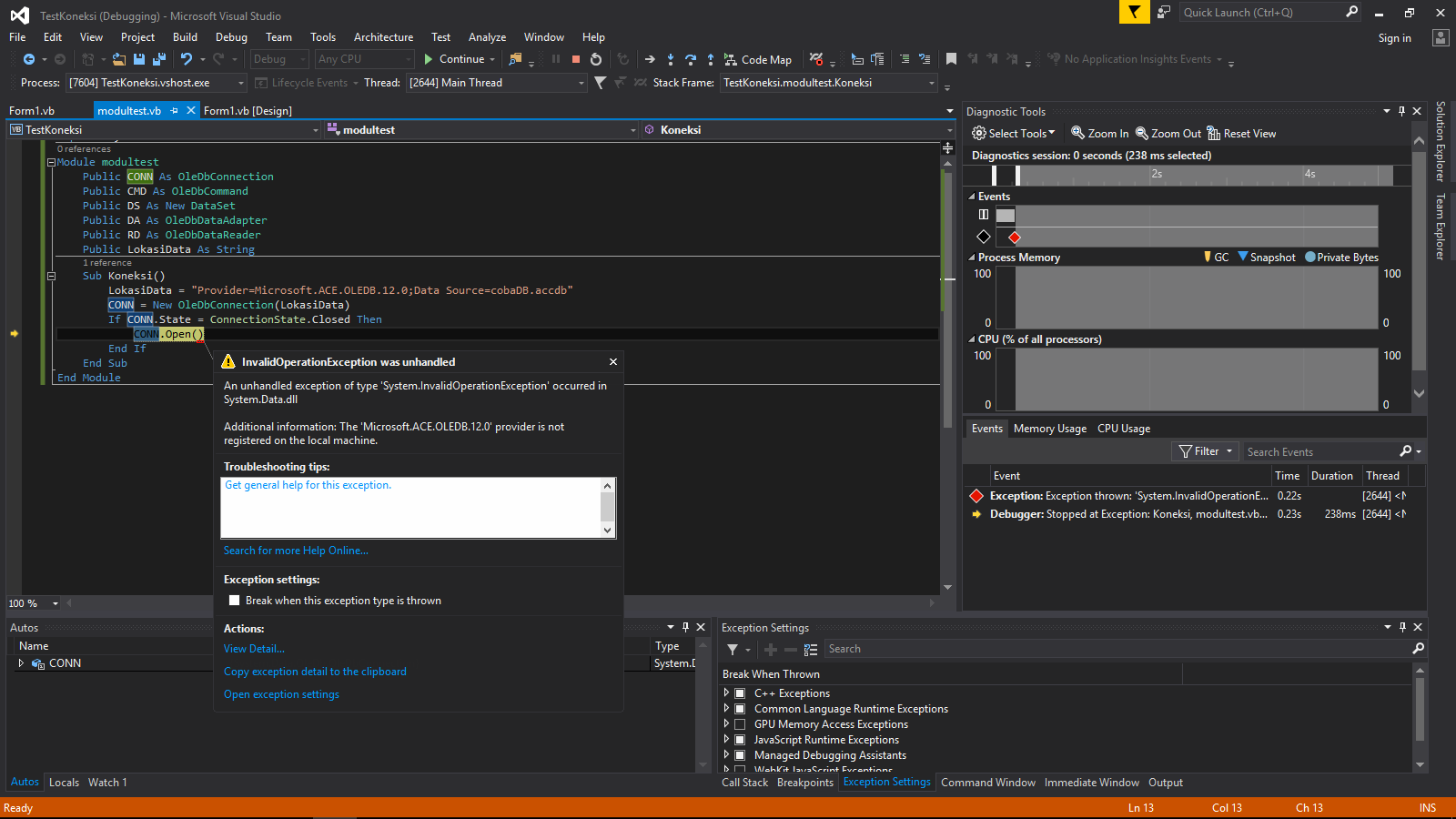 Microsoft oledb 4. 0" provider is not registered on the local machine. Как открыть форму в visual studio. Oledb. Таблицы ошибок visual studio.