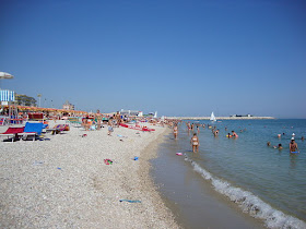 The beach at Fano is a popular attraction