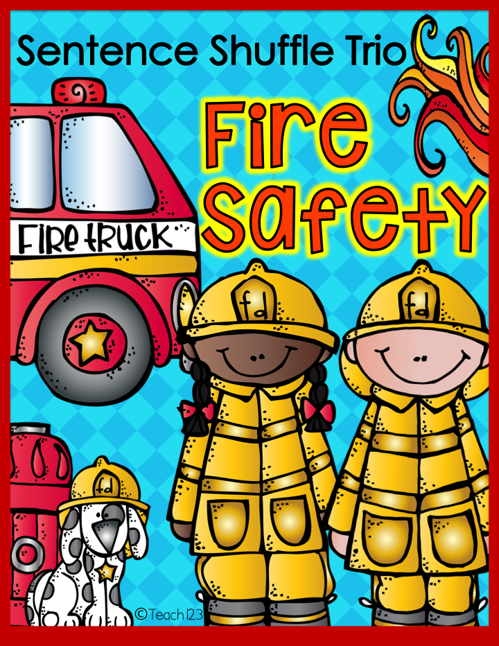 Fire Prevention Week Fire Safety Lesson fluency, mini book, and
