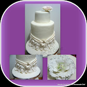 Today, I want to share with you this lovely wedding cake I made.