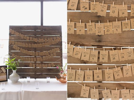 7 Ideas para numerar y colocar a los invitados en las mesas. - Ideas