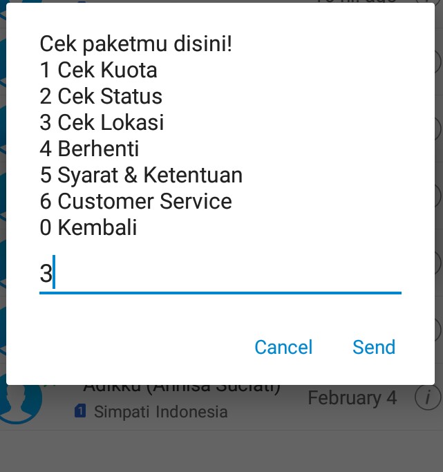 Cara melihat kuota lokal indosat