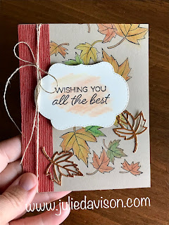 Stampin' Up! Blended Seasons Watercolor Fall Card + VIDEO