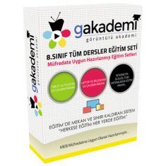 Görüntülü 8.Sınıf Tüm Dersler Eğitim Seti 51 DVD Görüntülü 8.Sınıf Tüm Dersler Eğitim Seti 51 DVD