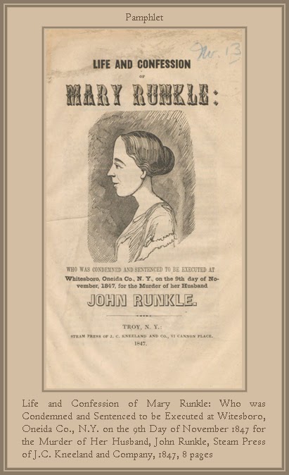 Mary Runkles Unknown Gender History: Mary Runkle, New York State Suspected Serial ...