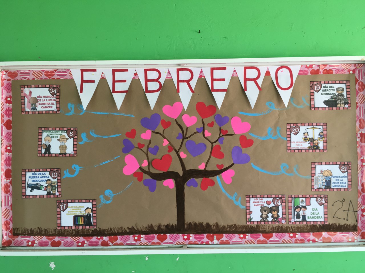 Escuela Primaria "Nicolás Bravo" Nuestro periódico mural de Febrero