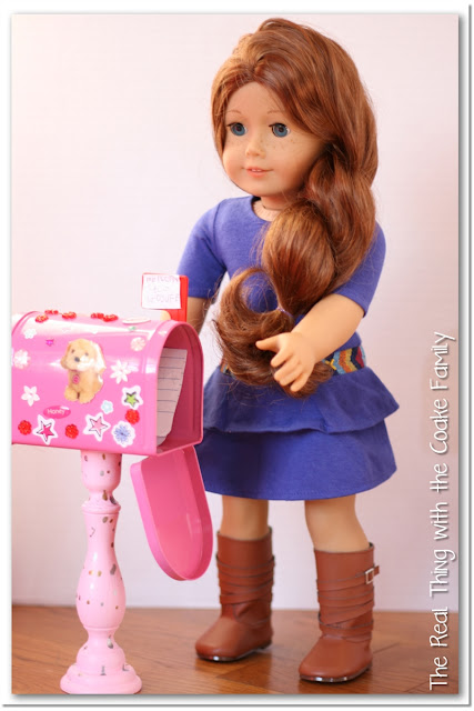 American Girl Craft ~ Cute, Easy and Inexpenisve Mailboxes for your doll! #AmericanGirl #Craft