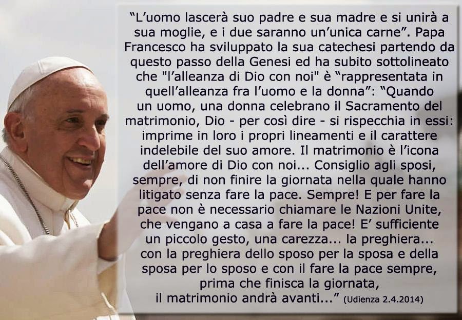 Frasi Matrimonio Papa Francesco
