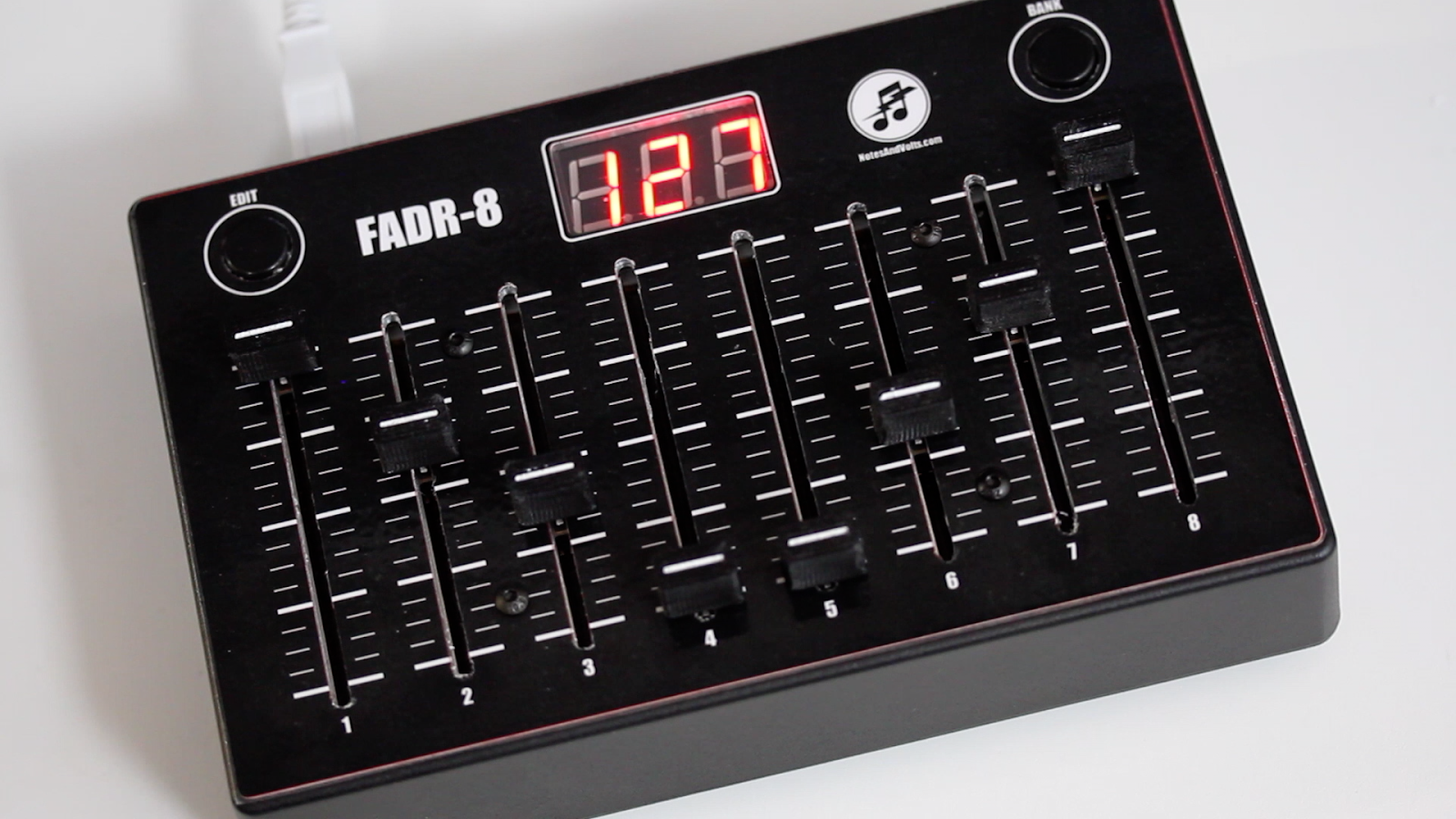 Notes and Volts FADR8 Midi Fader Box with JLCPCB