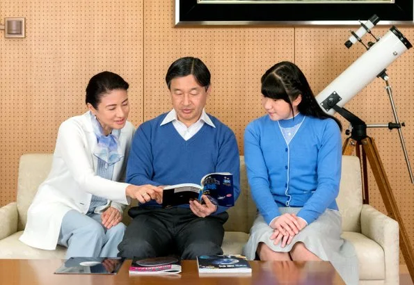 Crown Prince Naruhito with Crown Princess Masako and Princess Aiko