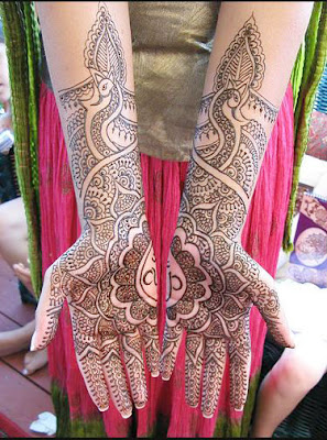 Pakistani Henna Pattern for Full Arms
