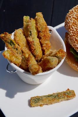 Frites de courgettes au parmesan
