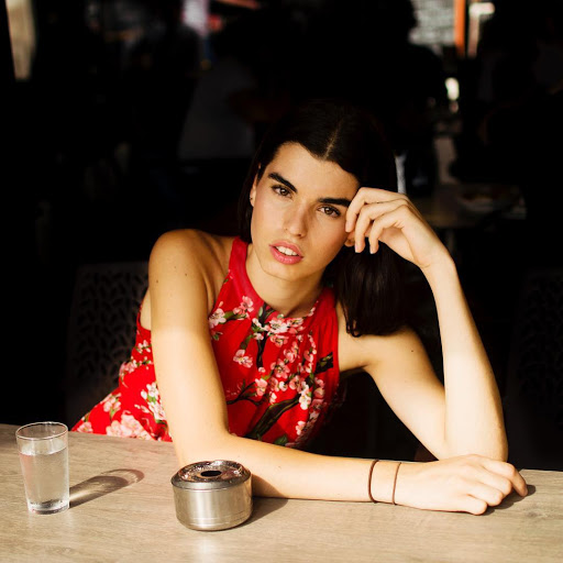 Rym Gallardo – Most Cute Trans Model in Red Floral Dress - TG Beauty