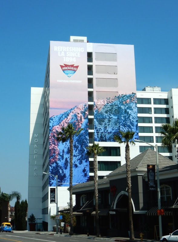 Giant Arrowhead water 2016 billboard Mondrian Hotel Giant Arrowhead water 2016 billboard Mondrian Hotel