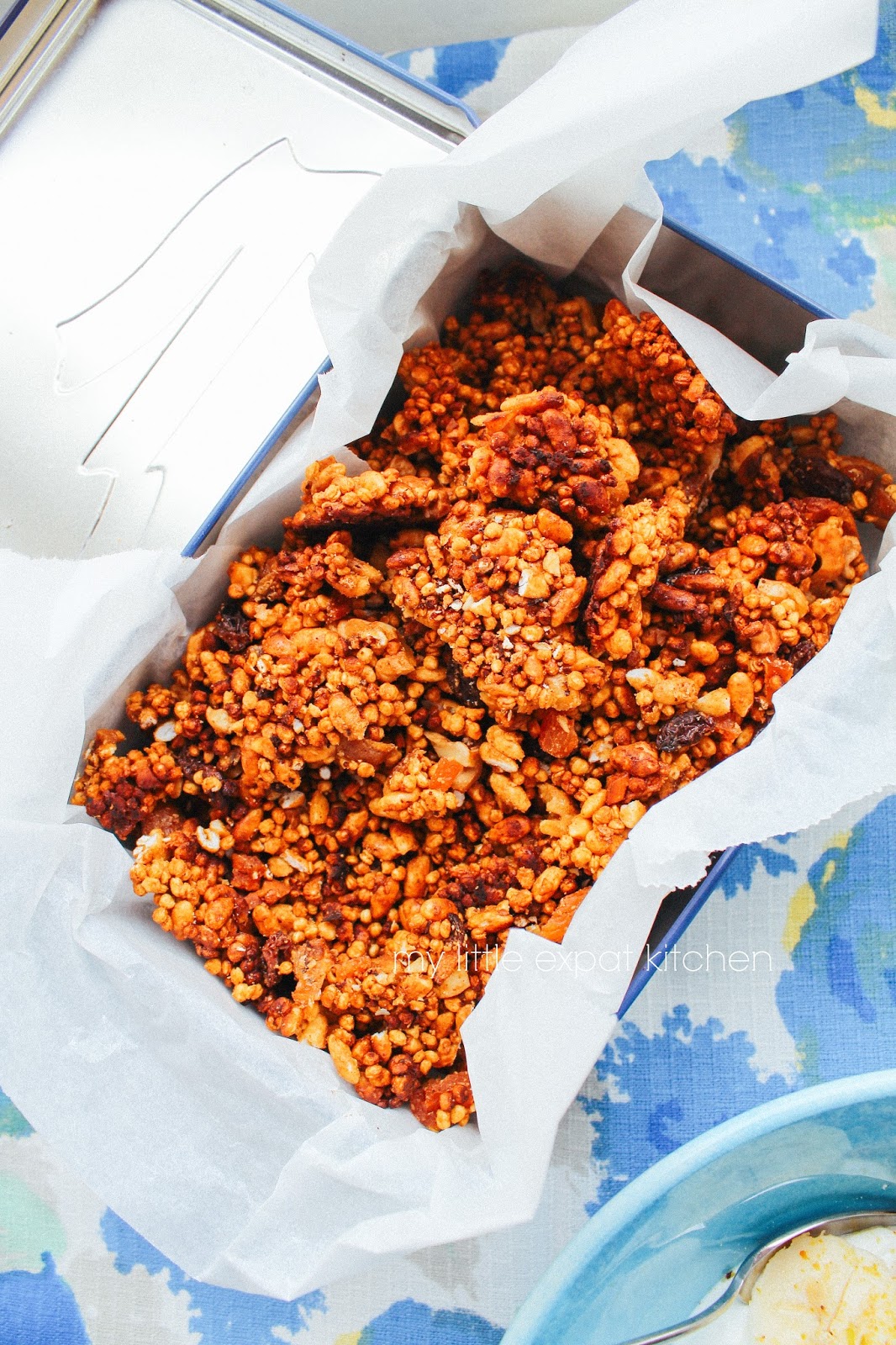 My Little Expat Kitchen Puffed quinoa & rice, dried fruits & nuts