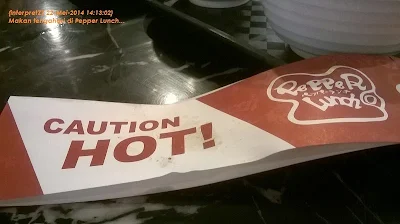 gambar label caution hot pepper lunch