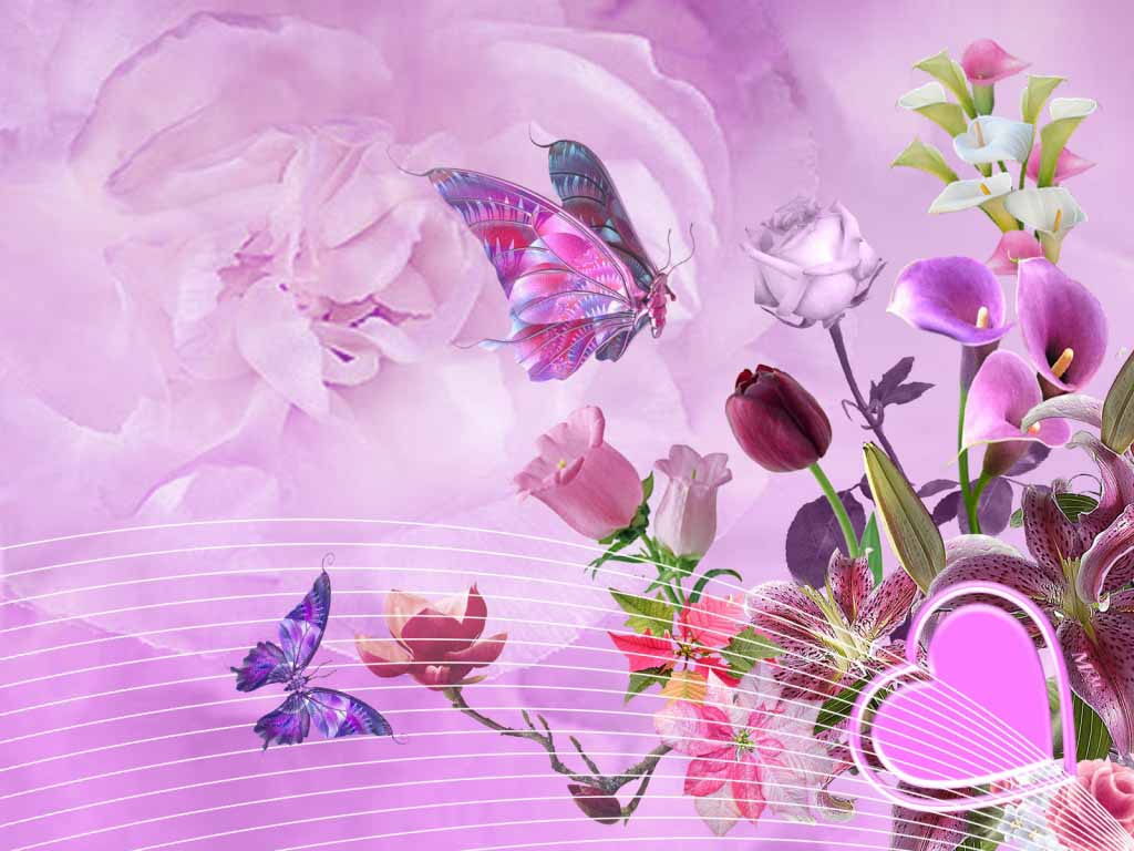 HD Wallpapers: 3D Flowers Wallpapers