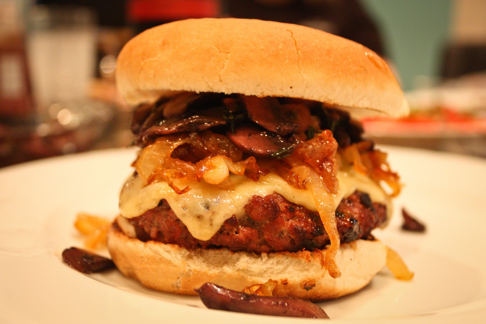 The Effervescent Oenophile Caramelized Onions, Sautéed Mushrooms with Red Wine Reduction, and