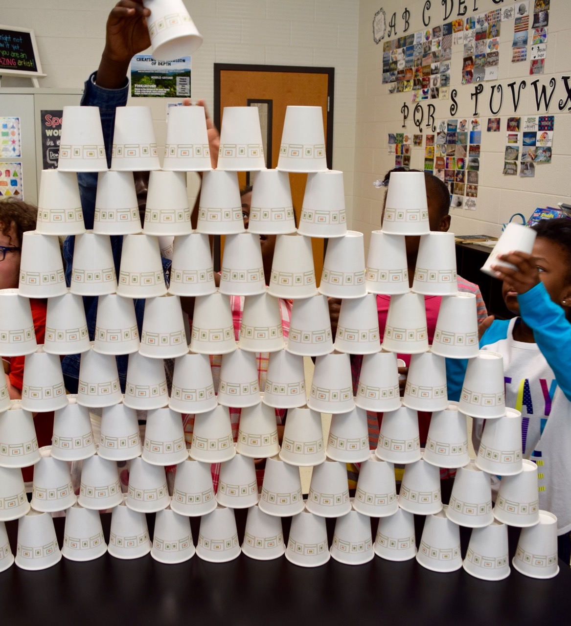 Cup Stacking Art with Mrs. Nguyen