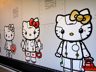 Cute Hello Kitty Robot Wall 