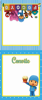 Sweet Pocoyo Free Printable Invitations, Labels or Cards.