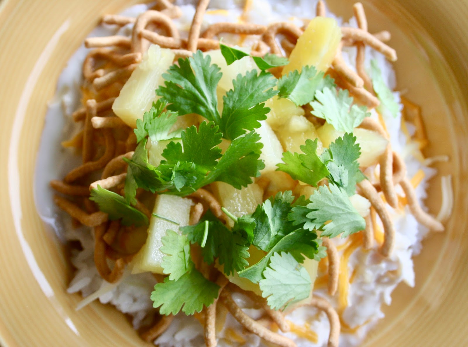 For the Love of Food Creamy Coconut Hawaiian Haystacks
